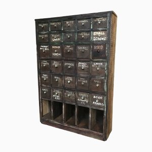 Industrial Workshop Pigeon Hole Cabinet, 1900s