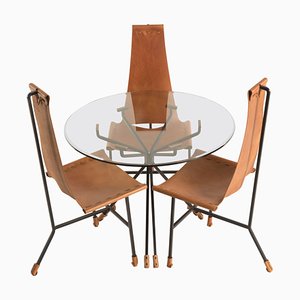 Dining Chairs and Table by Dan Wenger, Set of 3