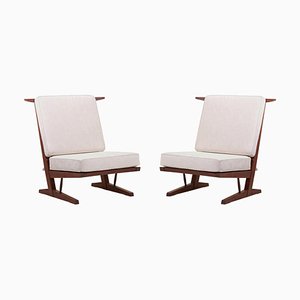 Amerikanische Conoid Sessel von George Nakashima Woodworkers, 2er Set