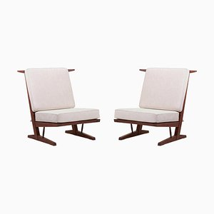 Sillones Conoid estadounidenses de George Nakashima Woodworkers. Juego de 2