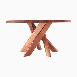 French T21 Sfax Dining Table by Pierre Chapo