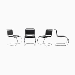 Vintage Mr10 Chairs by Mies Van Der Rohe for Knoll, 1970s, Set of 4