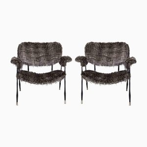 Vintage Stühle von Gastone Rinaldi, Mitte 20. Jh., 2er Set