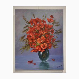 Adriano Bernetti da Vila, Poppies 1, Original Painting, 2017