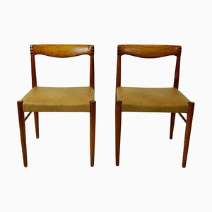 Scandinavian Modern Teak Dining Chairs by H. W. Klein for Bramin, Set of 2