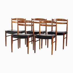 Dining Chairs in Rosewood by Carl Ekström for Albin Johansson & Söner, Set of 5