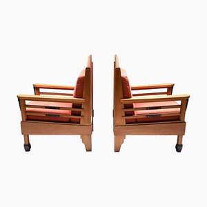 Art Deco Club Chairs, Europe, 1960s, Set of 2