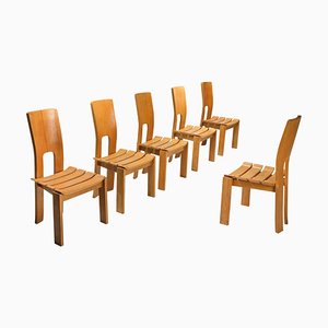 Scandinavian Modern Dining Chairs by Alvar Aalto, Set of 6