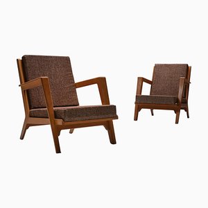 Modernist Easy Chairs by Elmar Berkovich, Set of 2