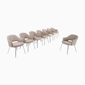 Esszimmerstühle im Stil von Saarinen für Knoll, 8er Set