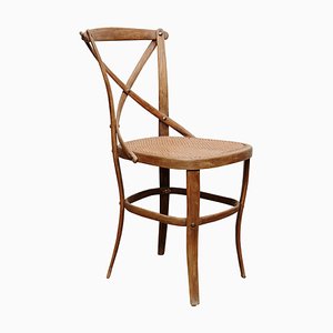 Wood and Rattan Number 91 Chair by August Thonet for Thonet, 1920s