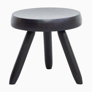 Mid-Century Modern Wooden Tripod Stool in the Style of Charlotte Perriand