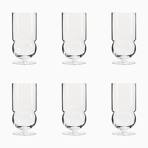 Sferico Glass Tableware by Joe Colombo for Hille, Set of 6