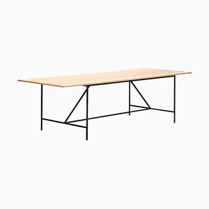 Wood and Steel Cache Dining Table by Paul McCobb for Hille
