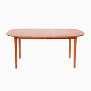 Dining Table in Solid Cherry with Extension by Ole Wanscher for Poul Jeppesens Møbelfabrik