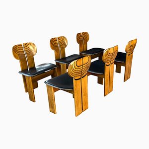 Africa Dining Chairs by Tobia & Afra Scarpa for Maxalto, 1976, Set of 6