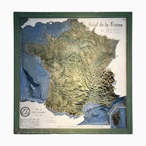 Mappa dei rilievi della Francia, 1934