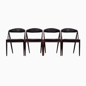 Danish Rosewood Chairs by Kai Kristiansen, 1970s, Set of 4