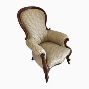 Antique Victorian Mahogany Armchair