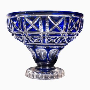 Vintage English Decorative Glass Bowl, 1930s