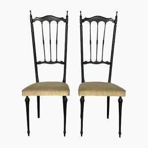Set of Italian Chiavari Side Chairs, 1950s