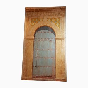 Pittura araba della porta, olio su tela