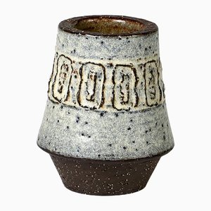 Jarrón danés de cerámica de Bornholm, años 70