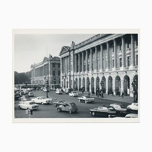 Place De La Concorde, France, 1950s, Black & White Photograph