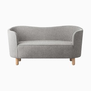 Grey Sahco Zero and Natural Oak Mingle Sofa from by Lassen