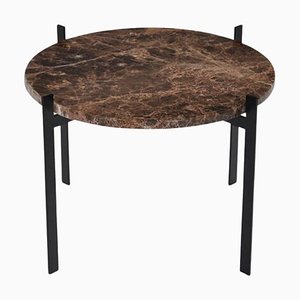 Brown Emperador Marble Single Deck Coffee Table by Ox Denmarq