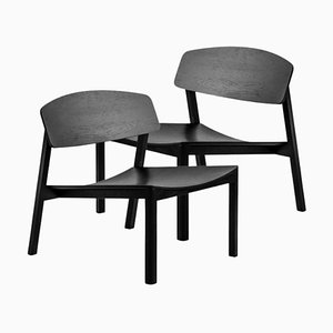 Black Halikko Lounge Chairs by Made by Choice, Set of 2