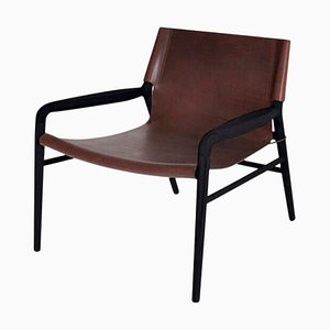 Mocca and Black Oak Rama Chair by Ox Denmarq
