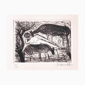 Nazareno Gattamenata, Horses, Original Etching, 1970s