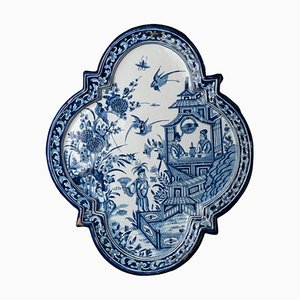 Placa esmaltada en estaño al estilo de Old Dutch Delftware