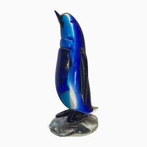 Figura de pingüino de cristal de Murano