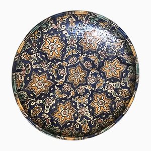 Plato de cerámica de Fez, década de 1900