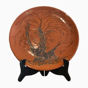 Plato de cerámica de Jean Marais