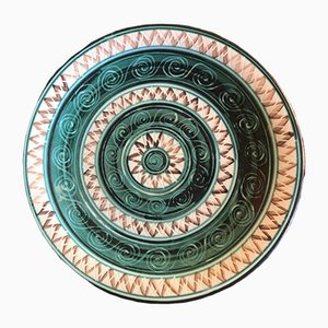 Piatto vintage in ceramica di Picault