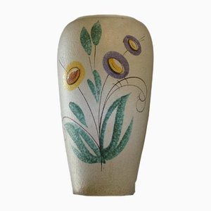 Vaso grande floreale in ceramica