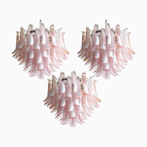 Italienische Flamingo Kronleuchter, Murano, 3er Set