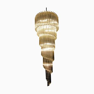 Quadriedri Prism Murano Glass Chandelier