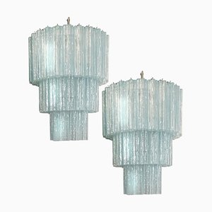 Lampadari Tronchi in stile Toni Zuccheri per Venini, Murano, set di 2