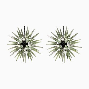 Sputnik Murano Glass Pendants, Set of 2