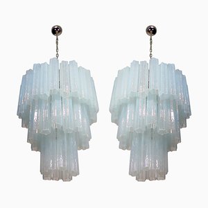 Lampadari Tronchi nello stile di Toni Zuccheri per Venini, set di 2