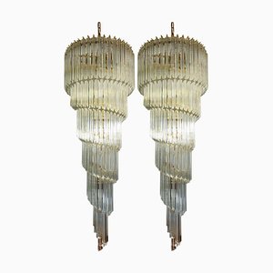 Lampadari Quadriedri Prisma di Murano, set di 2