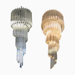 Lampadari in vetro di Murano, set di 2