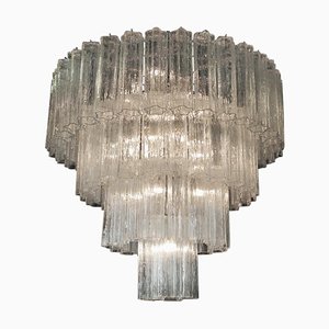 Murano Glas Kronleuchter im Stil von Toni Zuccheri für Venini