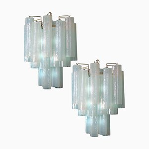 Lustre Tronchi en Murano Style Toni Zuccheri pour Venini, Set de 2