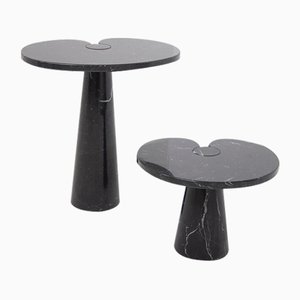 Coffee Tables in Marquina Marble by Angelo Mangiarotti for Skipper, Set of 2