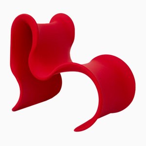 Red Fiocco Armchair by Gianni Pareschi for Busnelli